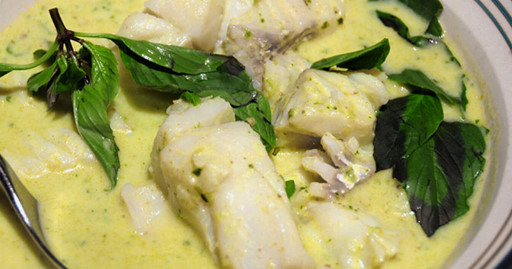 Dos de cabillaud façon Thaï Dos de cabillaud façon Thaï