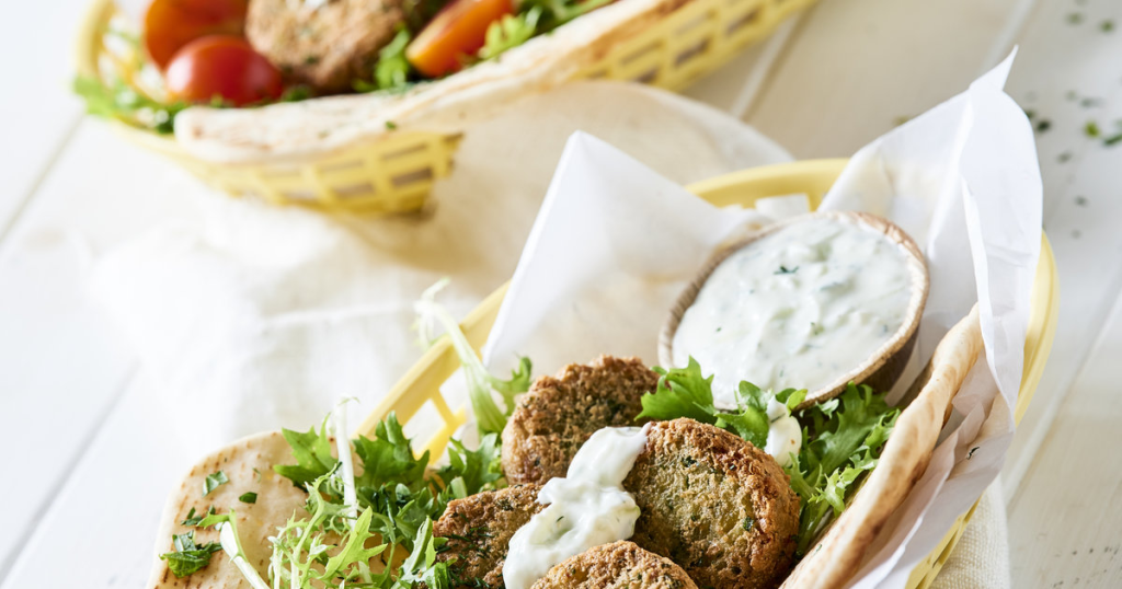 Falafel et tzatziki Falafel et tzatziki